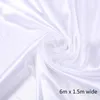 Wreaths 1.5*6M Solid Color Terylene Fabric Wedding Arch Draping Fabric Voile Arbor Drapes for Outdoor Wedding Ceremony Party Curtains