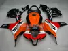 Enjeksiyon Kalıplama Plastik Honda CBR 600RR 09 10 11 Turuncu Siyah Yüzeyler Seti CBR600RR 2009 2010 2011 XS05