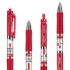 Deli 12pcs Gel Pen Office Студенты написать 05 мм углеродные черные красные и синие канцелярские товары 33388 Доступны1612287