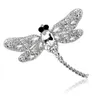 2019 New Fashion Vintage Crystal Enamel Dragonfly Brooches Jewelry For Women Gifts Female Jewelry