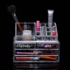 Cosmetic Организатор Прозрачный Цвет Три слоя Multi Функция Показ Полка Акриловый Дисплей Кейс для хранения, Составьте инструменты для ногтей