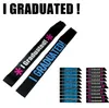 Graduatex Satin Sash - Vier afstudeer mijlpalen met stijl - Bold Etiquette Ribbon, Cheer Souvenir More! (Kind/volwassene)