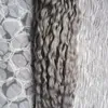 Cabelo virgem peruano 100g crespo encaracolado laço micro anel de cabelo 100 humano micro grânulo links máquina feita remy extensão do cabelo afro kinky4160722