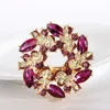 Gemengde ontwerpen Groothandel Custom European en American Style Top Selling High End Rhinestone Broche Bloem Broche Pins