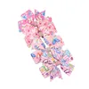 Easter Egg Baby Girls Hairpins Dovetail Rabbit Barrettes Bow with Clip Children Hair Accessories Flower Print Hair Clips With Diamond M1038