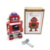 NB Cartone Animato Robot di Latta Giocattolo a Carica, Giocattolo Meccanico Retrò Fatto a Mano, Ornamento, Stile Nostalgico, Regali di Natale per Feste di Compleanno per Bambini, Colleziona