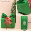 أكياس هدايا عيد الميلاد شجرة التعبئة البلاستيكية من البلاستيك كيس الثلج Snowflake Box Candy Candy New Year Kids Favors Bag 20pcs