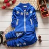 Primavera autunno neonato set di abbigliamento stella zip cappotto + pantaloni sportivi set di vestiti bambini ragazzi tuta sportiva per ragazzi tuta WY230