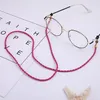 Neue 79 Sonnenbrille Lanyard Strap Halskette Geflecht Leder Brillen Brillen Kette Perlen Schnur Lesebrille Brillen Zubehör