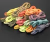 1 par runda stretch shoelaces lysande spets unisex multicolor sko snören 105cm casual sko snören strängar sneakers shoelace het