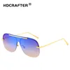 New arrival 2019 HDCRAFTER sunglasses for men UV400 metal frame resin lense 68mm with case