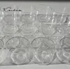 Round Shape Clear Polycarbonate Candle Containers for DIY Wedding Candle Making 40PCS with wicks