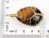 Baum des Lebens Wire Wrap Anhänger Halsketten Wassertropfen Naturstein Böhmisches Heilchakra Tigerauge Charm Statement Schmuck Weihnachtsgeschenk