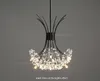 Pendant Nordic Light Crystal Dandelion Pendant Lamp sovrum atmosfär butik kommersiell klädbutik restaurang hängande lampa