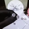 Zestaw biżuterii luksusowej NOWOŚĆ MOŻLIWE MODZINY 925 STRIBLING SREBRNY CUT CUT WILY TOPAZ CZ Diamond Kapstones Kobiety Naszyjnik Kolczyka 252a