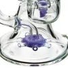 Unieke bongen Dubbele Recycler Glas Bong Propeller Percolater Waterleidingen Hoofddienst Glas Oliereiliging met 14mm Kom XL167