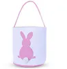 Easter Egg Basket Party Festival Decor Rabbit Bunny Printed Canvas Gift Kids Noszenie jajka Candy Bag8639056