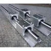 2 Sets SBR10 10mm fully support linear rail shaft rod + 4pcs SBR10UU linear bearing Linear Guides Cylindrical Rails Woodworking Sliders