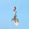 Romantic Rainbow Pendant For Pandora Luxury 925 Sterling Silver High Quality Glamour DIY Pendant With Box Holiday Gift