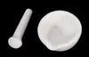 Ensemble de bols de mélange de mortier et de pilon en porcelaine de 6cm, 50 pièces, blanc