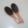 Bristle Natural Bristle Massage des cheveux Coubelle Antistatic Hair Hair Brush Paddle Bround Beech Handle Handle Brush Style Styling Tool pour ME6721898