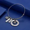 Letters Bracelet Teacher's Day Gift Party Favor Charms Bangle Love Inspire Teach Bracelets Charm pendant Teacher Jewelry GGA2004