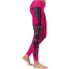 Yoga Outfits Women Gun Printed Pink Pants Push Up Fitness Gym Sport Leggings Tight Pencil Leggins Slim Dance Party Clothing12214547