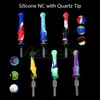 SNC With 2 Styles Quartz Tip 100% Food Grade Silicone NC Portable Dab Tool Suit For Glass Bongs Dab Rigs