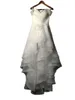 Ivory White Organza High Low Wedding Dress with Lace 2020 Off Shoulder Bridal Gowns vestido de novia