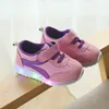 New 2018 breathable All seasons cool sneakers kids Hook&Loop fashion baby shoes children sports running boys girls shoes