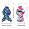 New Neoprene Keychain Chapstick Cover Holder Key Chain Portable Lip Balm Lipstick Holder Strip Flower Vibrant Print Keyring Ring Gift