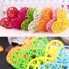 Christmas Decorations 5pcs 10 13 16cm Rattan Heart Sepak Takraw For Birthday Party Home Wedding Decoration Ball215n