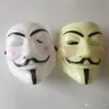 Festlig vendetta mask anonym mask av Guy Fawkes Halloween Fancy Dress Costume White Yellow 2 Colors Ph17242279