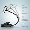 Rechargeable LED USB Book Light Reading Light Flexible Book Lamp Dimmer Clip Table Desk Lamp Portable Clip Light1031489