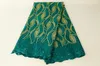 African Laces Fabrics Broderade Nigerian 3D Guipure Fransk Cord Lace Tyg Högkvalitativ Afrikansk fransk Net Lace Fabric