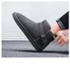 男性女性のための熱い販売 - ホットデザイナーブーツ茶色の栗の黒い灰色の冬の起動膝の足首の暖かいブーツ快適なフラットスニーカー