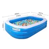 Piscina gonfiabile per famiglie Piscine gonfiabili fuori terra per bambini Adulti Parco acquatico estivo per feste in acqua all'aperto271O