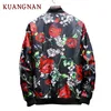 2018 New Rose Bomber Jacket Men Jaqueta Masculina Mens Casual Jackets Coat Chaquetas Hombre Windbreaker Casaco Masculino 5XL