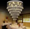 Lampadario di cristallo moderno lustro Grandi apparecchi di illuminazione a soffitto in cristallo K9 Progetti di hotel Lampade per scale Luci del cottage del ristorante