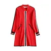 Fashion- Casual Zippers Coat Women Autumn Long Slim Slender Temperamental Fashion Duster Coat Comfortable Lively Slim casual trench coat