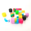 STOCK in Los Angeles USA FAST 100pcs lot 2ml mini assorted color silicone container for Dabs Round Shape Silicone Contain217z