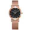 دوم الفاخرة Sky Sky Watch Woman Watches Black Watches Fashion Natgualy Female Wristwatch Strobling Steel Ladies Watch G-1245GK-1M