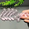 Smoking Pipes Hot-selling pink double-bubble glass cooker Wholesale Glass bongs Oil Burner Glass