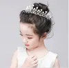 Bastoncini per capelli di perle per bambini brillanti ragazze perle strass corona gioielli da sposa per bambini accessori per capelli principessa spettacolo bastoncini per capelli Y2221