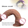 10 pollici Super Large Realistico Dildo in silicone Donne Masturbatore GSpot Big Dick per BBW Bisessuale Spina anale Giocattoli del sesso Dildo di vetro Y19721633