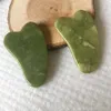 Strumento per massaggio alla giada Guasha Board Gua Sha Trattamento viso Pietra di giada naturale Raschiatura Cura Strumento sano RRA2631