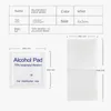 100 PCS Álcool Limpo molhado de limpeza descartável Preparação de desinfecção Swap Pad Anti -séptica Limpeza de pele Jóias celulares Limpa limpa 6292207