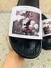 DHL Free Shipping 20SS Hot Designer Rubber slide sandal Floral brocade men slipper Gear bottoms Flip Flops Beach causal slipper with Box