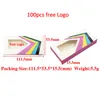 ELB016 one pair or Two pair Lash Paper Box fake eyelashes empty boxes eyelash color spare box with tray Logo free