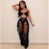 Adogirl Флуоресценция Цвет Мода Повседневная Двухсеснабная Набор Отель Spaghetti Braps Bodysuit Купальники + Рюта